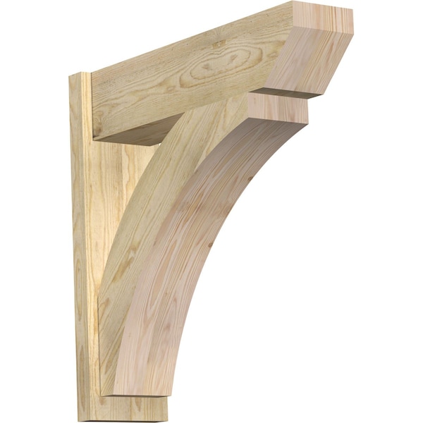 Ekena Millwork Thorton Slat Rough Sawn Outlooker, Douglas Fir, 8"W x 30"D x 30"H OUT08X30X30THR06RDF - main